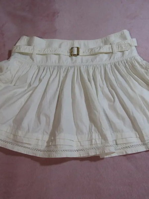 Burberry London Mini Hip Skirt Like New, White, Size ITA 40