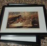 Framed vintage art print 42x32 cm like new