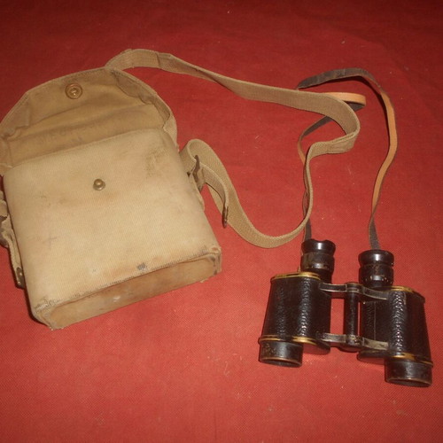 British Army WWII 1941 MKII Binoculars used with case
