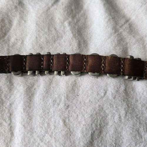Moschino leather bracelet used, vintage 1990, black