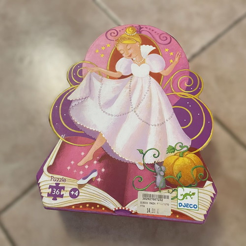 Djeco Cinderella Puzzle 36 Pieces like new for children 4+ years