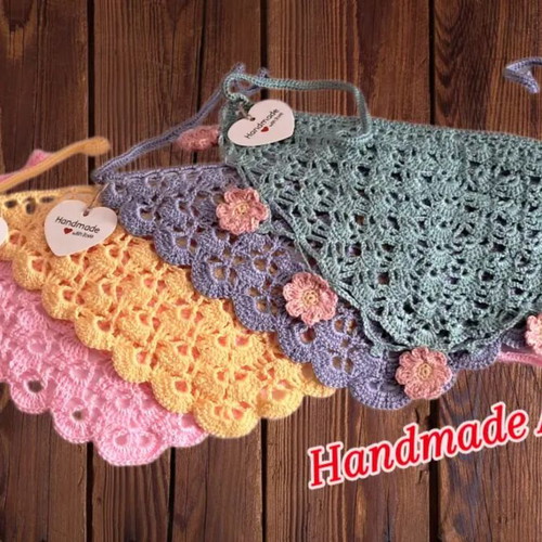 Handmade knitted bandanas new, soft and stylish summer accessory