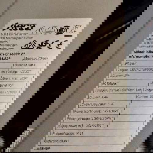 Υβριδικός Μετατροπέας Φορτιστής Steca Solarix PLI 1000-12 σαν καινούργιο