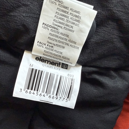 Element Explorer Parka men's winter jacket, orange