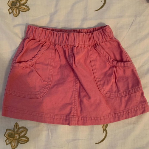 Baby skirt 3-6 months used, soft denim fabric, 68 cm