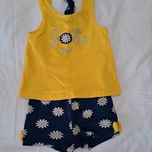 Summer clothing set for 9-month-old girl like new