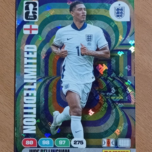 Panini World Cup 2026 Adrenalyn XL Limited Edition Hologram Jude Bellingham card like new, small size