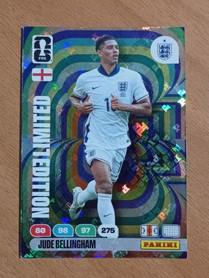 Panini World Cup 2026 Adrenalyn XL Limited Edition Hologram Jude Bellingham μικρό μέγεθος σαν καινούργιο