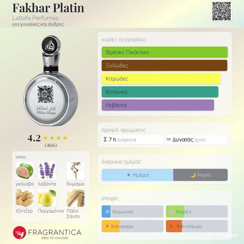 Fakhar Platin Lattafa Eau de Parfum tester 3 ml new, authentic