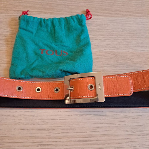 Tous women's belt orange 95cm like new