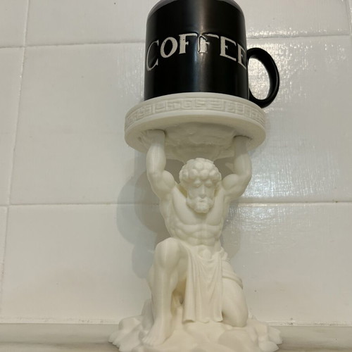Θήκη για κούπα Άτλαντας καινούργια 3D εκτυπωμένη διακόσμηση γραφείου
