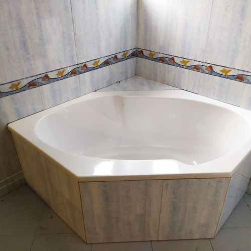 Kaldewei corner bathtub 100x170 cm steel new