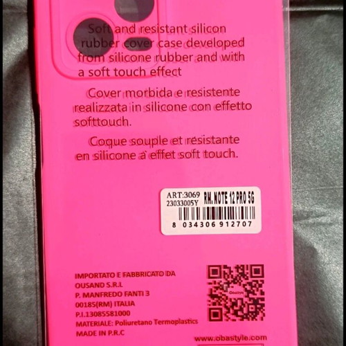 Θήκη Xiaomi Redmi Note 12 Pro 5G ροζ neon καινούργια