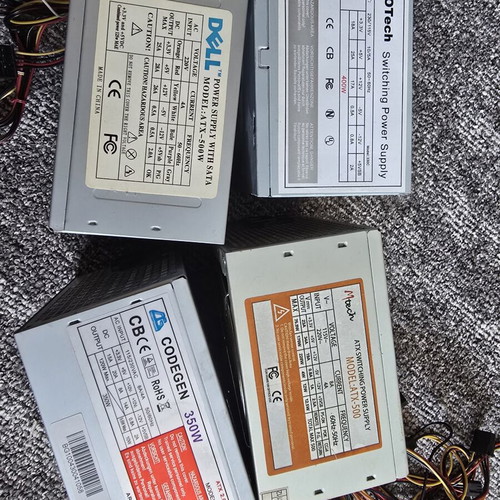 Power supplies used, pack of 4, working