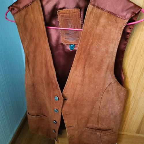 Hidesign Brown Leather Men's Vest Medium like new