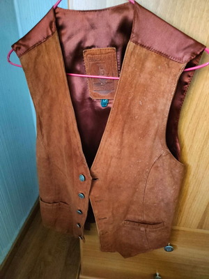 Hidesign Brown Leather Men's Vest Medium like new