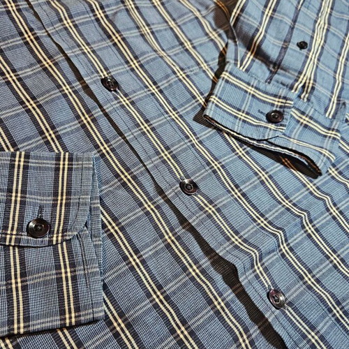 Guess men's plaid shirt, size M, cotton