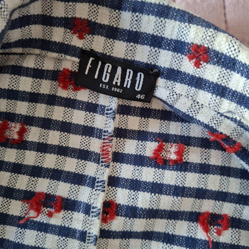 Figaro jacket XS-S like new, white and blue