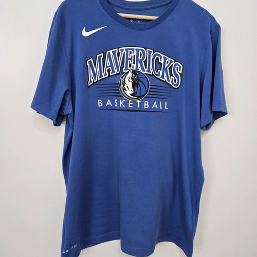 Nike T-shirt used, blue, size large, cotton