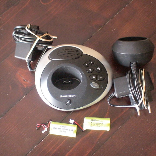 Sagemcom phone bases used, wireless, silver