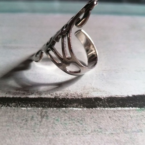 Silver 925 Arabesque style ring new, silver color