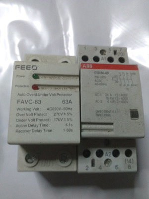 Single-phase voltage monitor with power relay slightly used