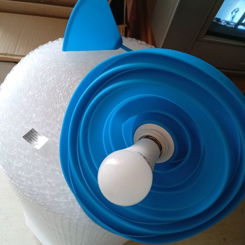 Blue ceiling pendant spot light like new