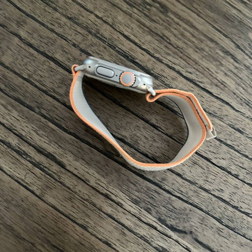 Apple Watch Ultra 1 with 4 original bands and chargers