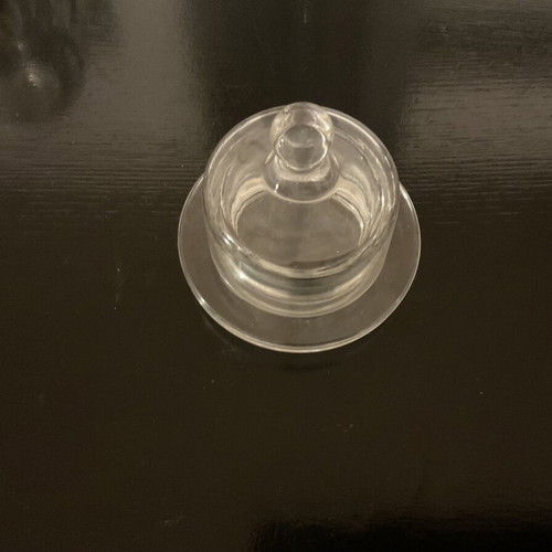 Crystal small butter dish like new