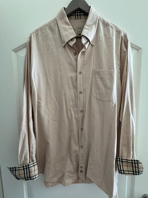Burberry men's beige shirt XL used, long sleeve