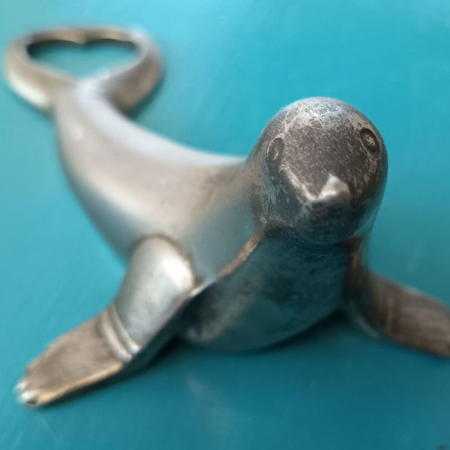 Vintage Metal Bottle Opener "Seal" BMF West Germany used