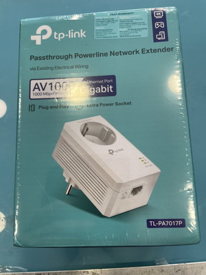 TP-LINK TL-PA7017P Powerline προσαρμογέας με passthrough και θύρα Gigabit Ethernet