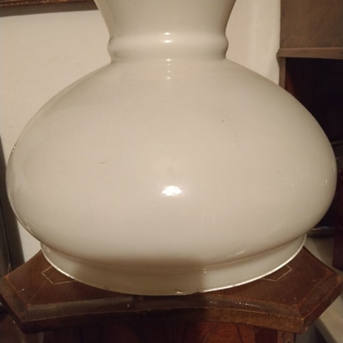 White opaline lamp glass, diameter 26 cm