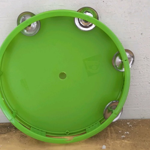 Tambourine new in green color