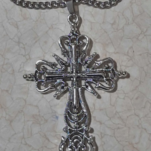 Gothic Style Cross in Steel New