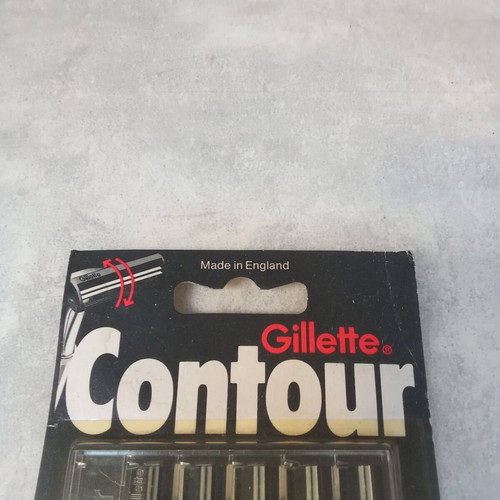 Gillette Contour collectible razor blade pack 1980s vintage new
