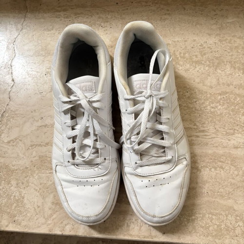 Adidas white sport sneakers size 44