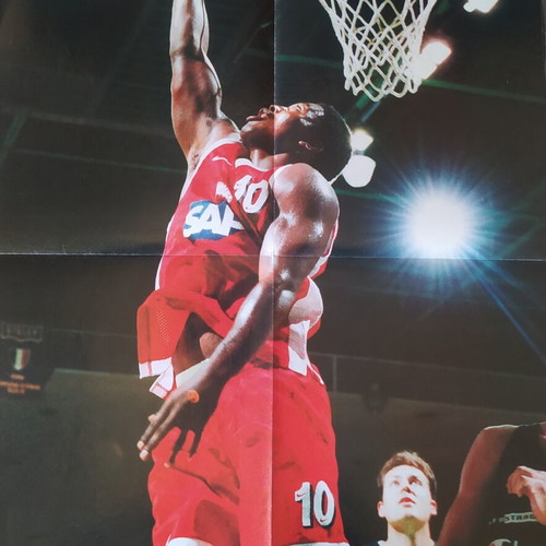 Olympiacos basketball double poster used