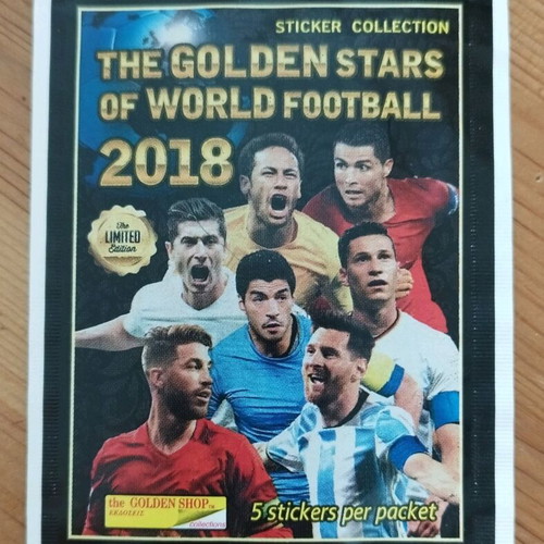 Αυτοκόλλητα Golden Stars world football 2018 καινούργια, πακέτο 25 τεμ.