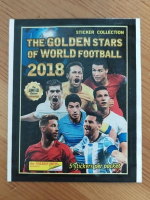 Αυτοκόλλητα Golden Stars world football 2018 καινούργια, πακέτο 25 τεμ.
