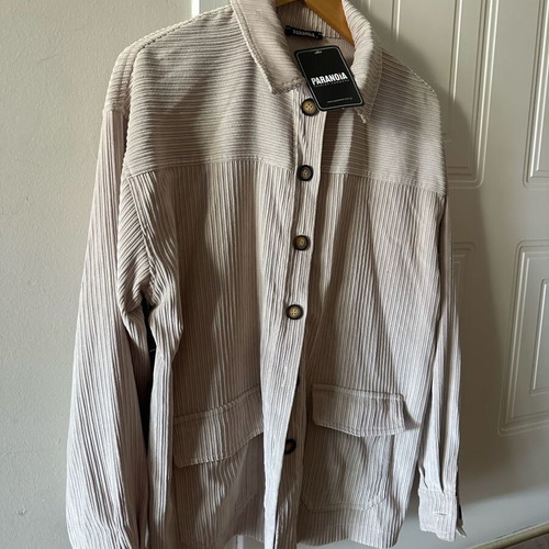 Beige corduroy overshirt/jacket Paranoia Fashion Company new, size M