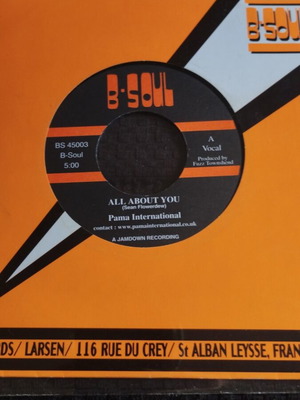 Pama International All About You 7" σινγκλ, B-Soul Records, ρέγκε