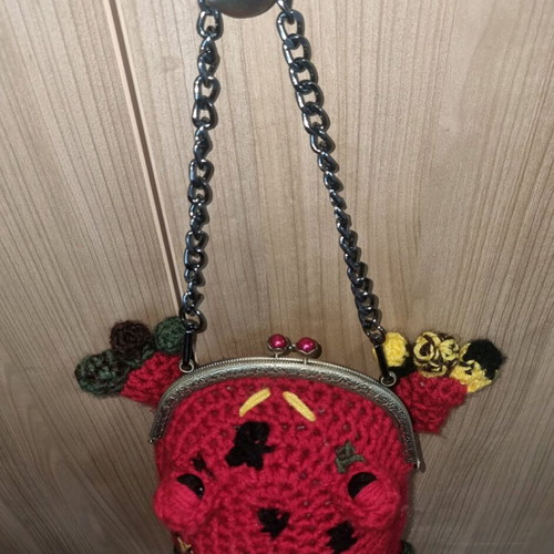Crochet Frog Purse like new