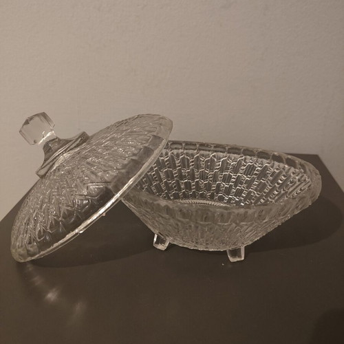 Crystal fondue pot used