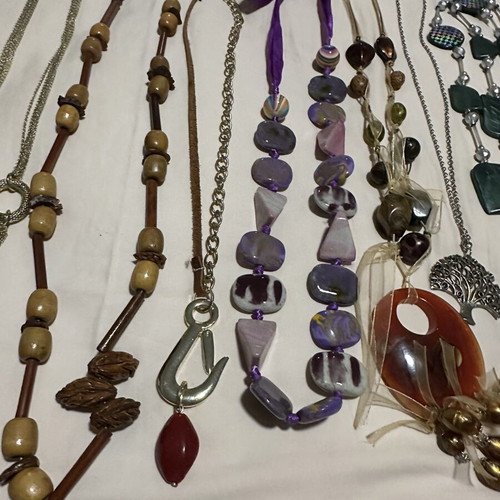 Necklaces pack of 12 various colors like new
