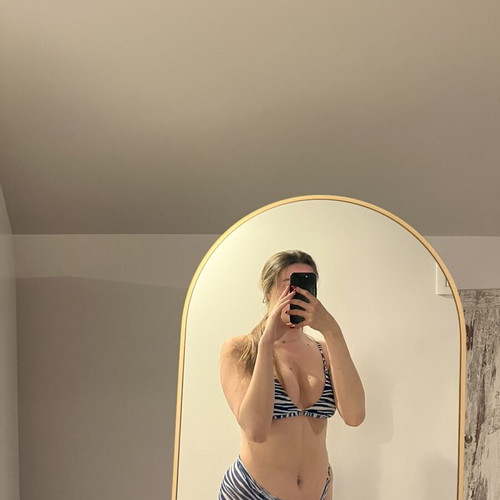 Decoro bikini swimsuit new, white and blue, size S