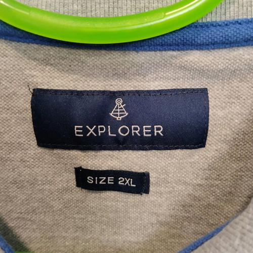 Explorer men's polo shirt gray like new, size L/XL