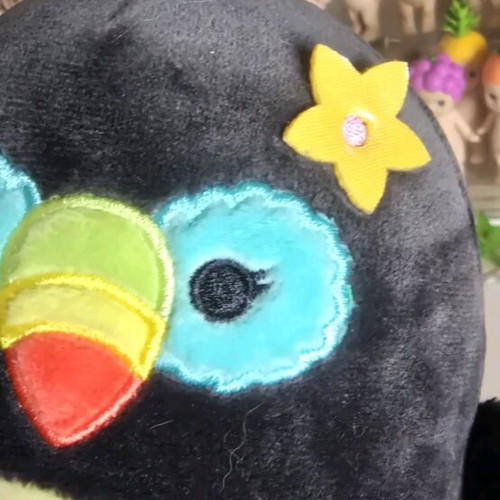 Squishmallows Tropical Mystery Squad μαύρο πουλί τουκάν λούτρινο καινούργιο