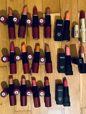 Golden Rose, Grigi and Barbara Bort lipsticks, set of 17
