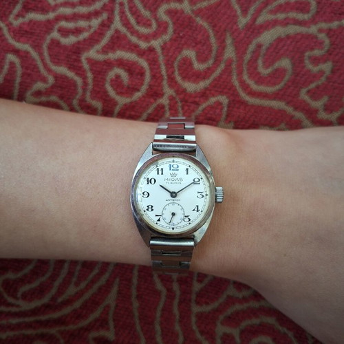 Vintage Midas mechanical wristwatch 17 Rubis used, non-working